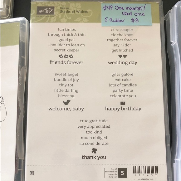 Stampin' Up! Assorted Rubber Stamps and more! Some gently used. Some new. - Picture 3 of 10